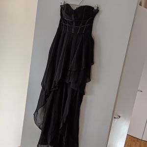 Strapless High Low Dress